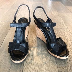 Cole Haan Black Leather Sandals 6